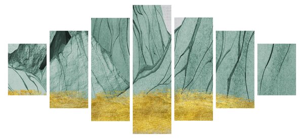 Obraz - Smaragdové hory N⁰1 (210x100 cm)