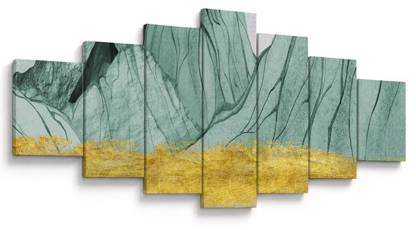 Obraz - Smaragdové hory N⁰1 (210x100 cm)