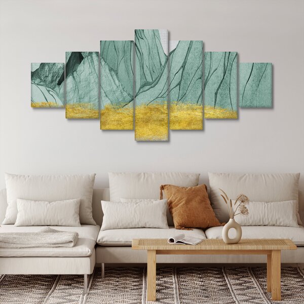 Obraz - Smaragdové hory N⁰1 (210x100 cm)