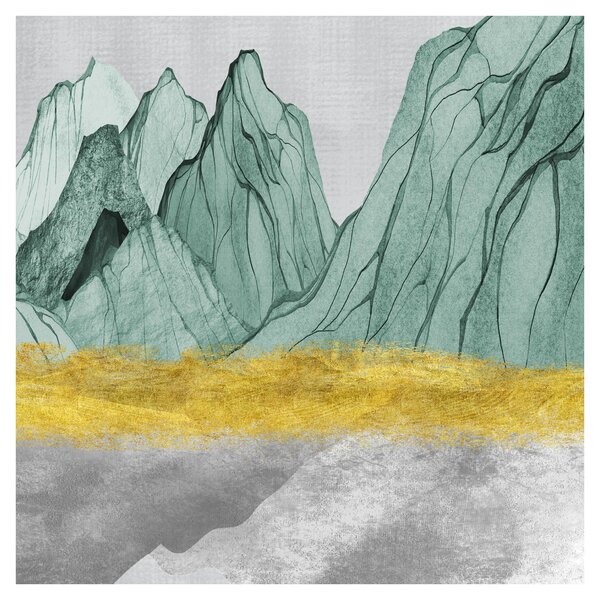 Obraz - Smaragdové hory N⁰1 (30x30 cm)