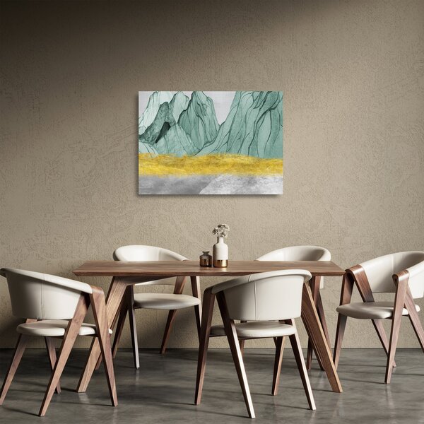 Skleněný obraz - Smaragdové hory N⁰1 (70x50 cm)