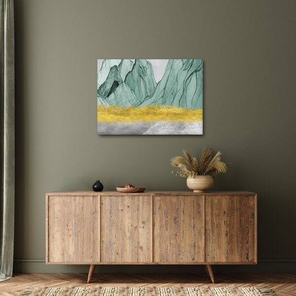 Obraz - Smaragdové hory N⁰1 (70x50 cm)