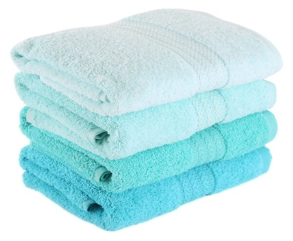 Sada 4 ručníků z bavlny Rainbow Tropical, 50 x 90 cm