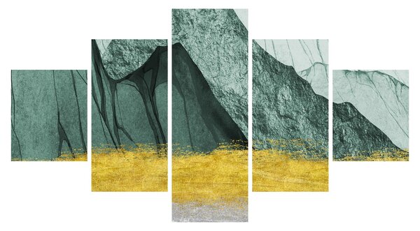 Obraz - Smaragdové hory N⁰2 (125x70 cm)