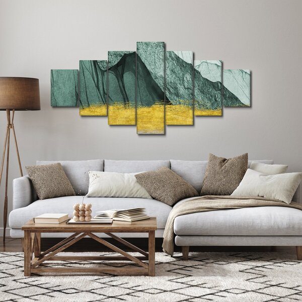 Obraz - Smaragdové hory N⁰2 (210x100 cm)