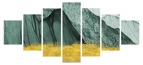 Obraz - Smaragdové hory N⁰2 (210x100 cm)