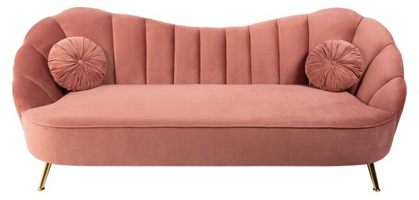 Designová sedačka Adalia 220 cm starorůžová