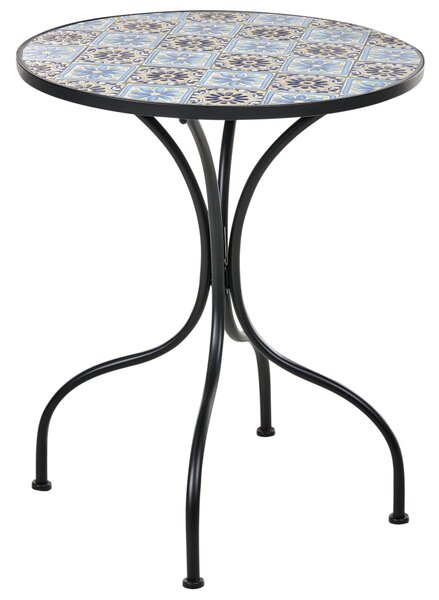 Bistro stolek AGGIUS 60 cm 60 cm Kov Modrá