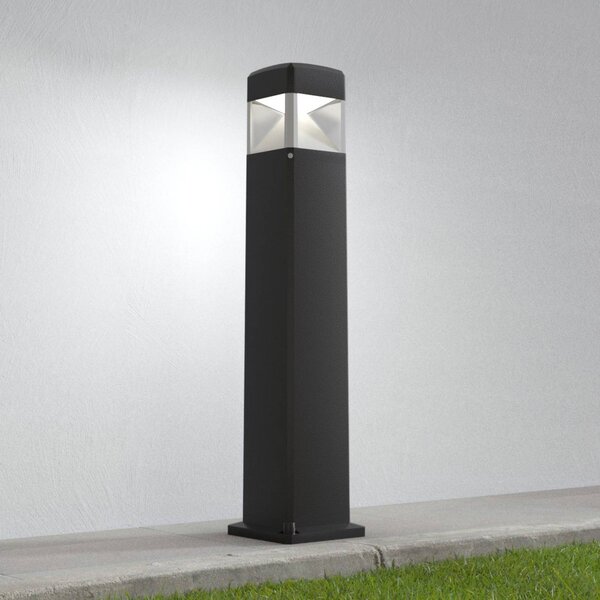 Fumagalli LED osvětlení cesty Elisa 800 černá, čirá, 10W, Černá, Plast, Moderní