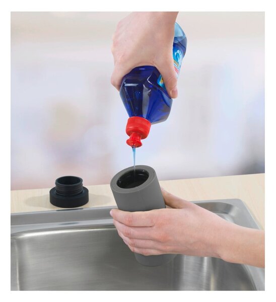 Šedý dávkovač na mycí prostředek Wenko Squeeze, 250 ml