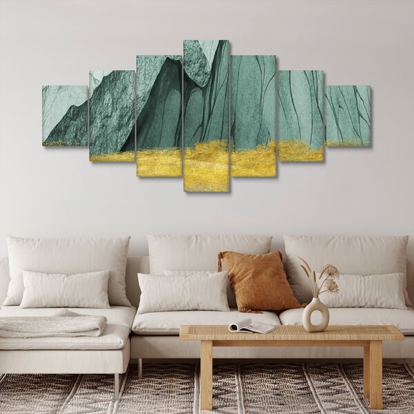Obraz - Smaragdové hory N⁰3 (210x100 cm)