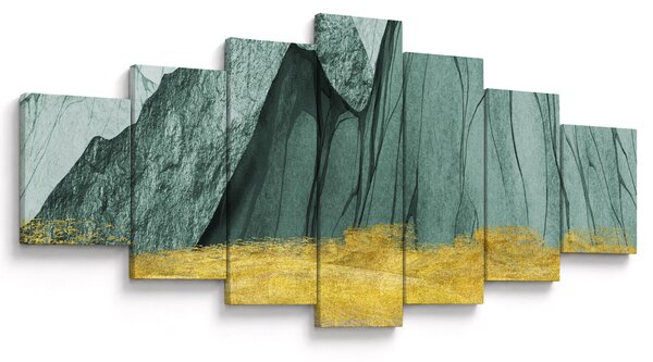 Obraz - Smaragdové hory N⁰3 (210x100 cm)