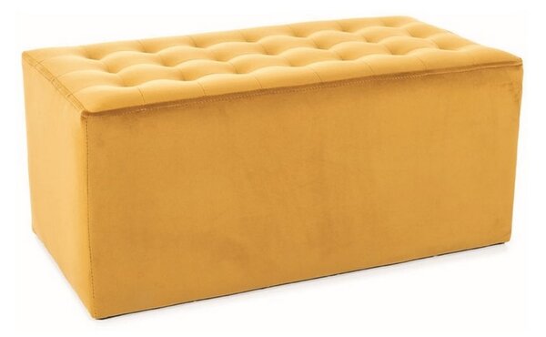 Taburet Lori 2 Velvet, žlutá