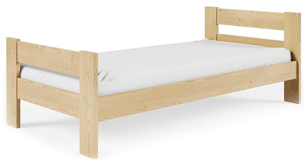 Jednolůžko postel HOGO | 120x200 cm | s roštem | VÝBĚR NÁTĚRŮ