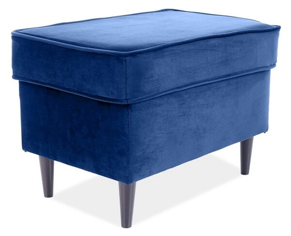 Taburet Ron Velvet, modrá