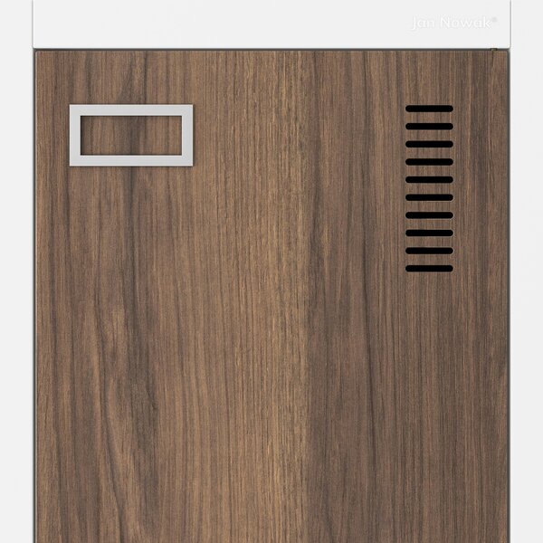 Zaměstnanecká skříňka čtyřkomorová bílá/ořech, 800x1800x500 mm: KACPER Eco Design