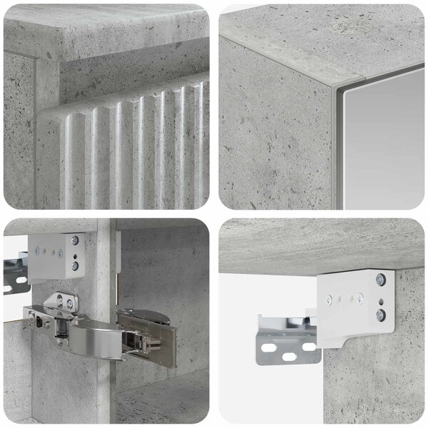 Sada koupelnového nábytku 4 ks Betonově šedá 3407410