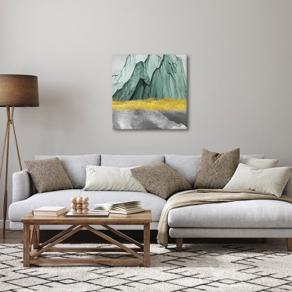 Obraz - Smaragdové hory N⁰3 (30x30 cm)