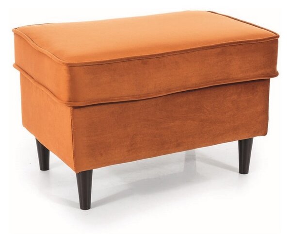 Taburet Ron Velvet, oranžová