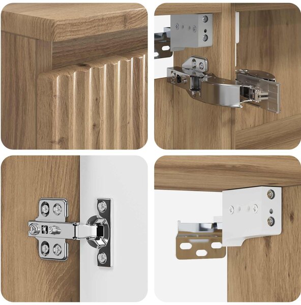 Sada koupelnového nábytku 4 ks Dub artisan 3407430