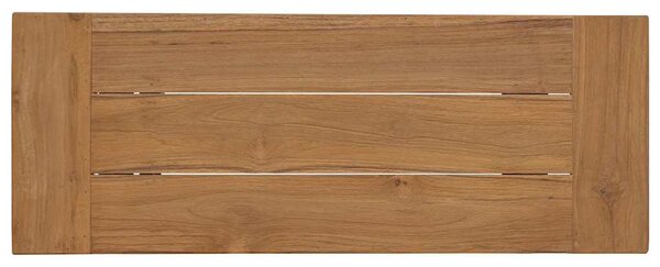 Lavice 110 cm masivní teakové dřevo 340743