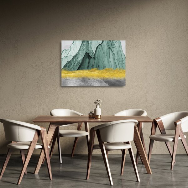 Skleněný obraz - Smaragdové hory N⁰3 (70x50 cm)