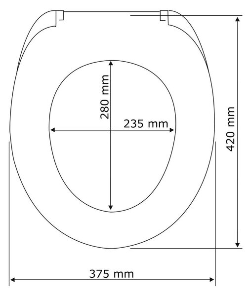 WC sedátko 2 v 1 s dětským prkýnkem Wenko Syros, 44, x 37,5 cm