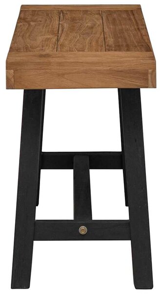 Lavice 110 cm masivní teakové dřevo 340743