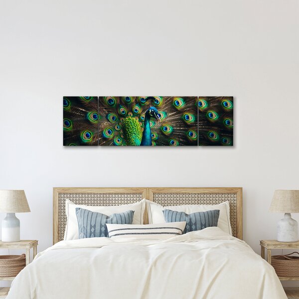 Obraz - Páv (170x50 cm)