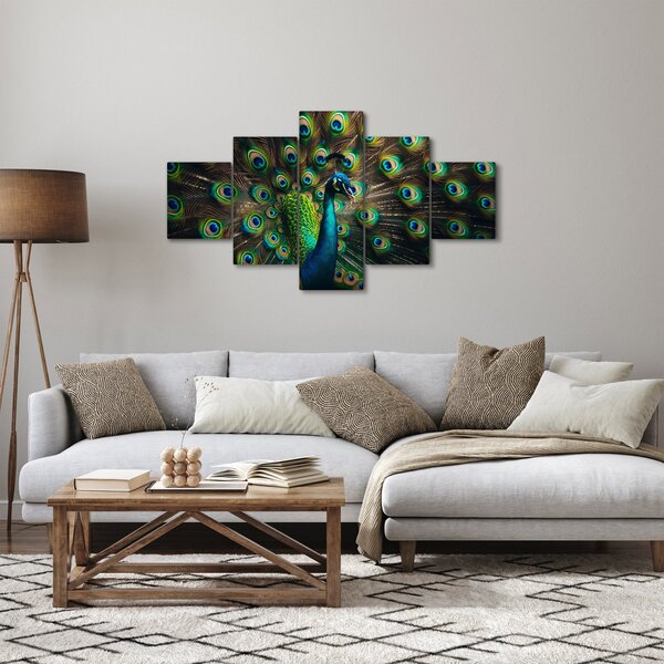 Obraz - Páv (125x70 cm)