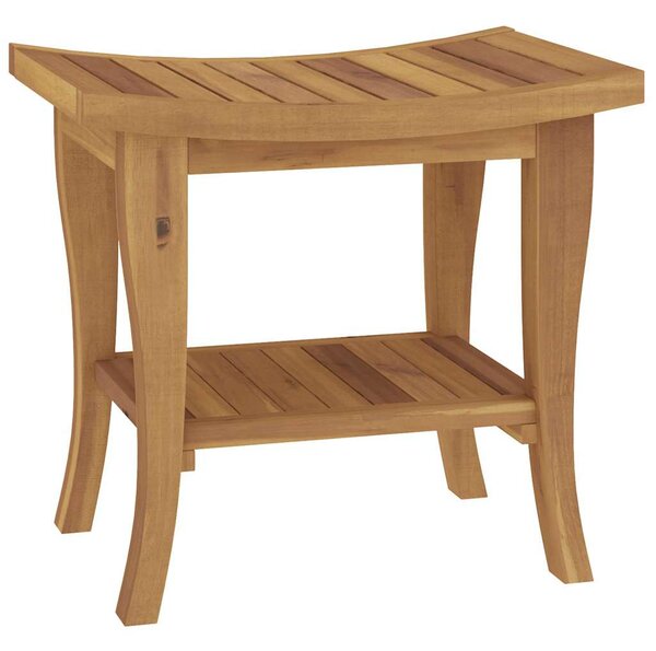 Odkládací stolek do koupelny 50x35x45 cm masivní teakové dřevo 340748