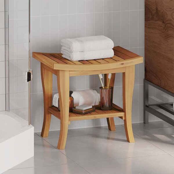 Odkládací stolek do koupelny 50x35x45 cm masivní teakové dřevo 340748