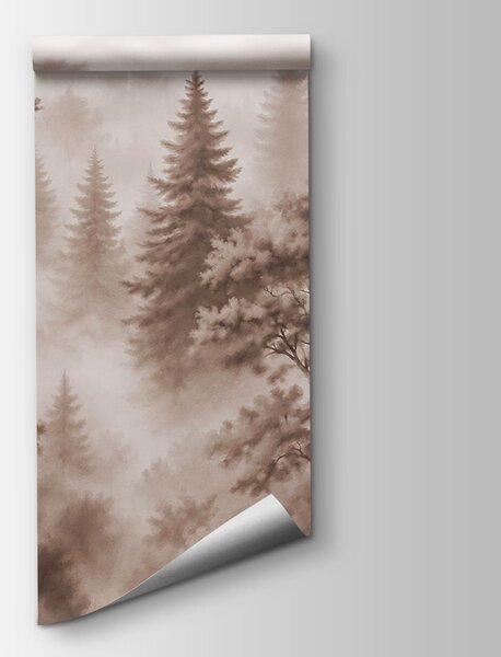 Fototapeta Zamlžený les se stromy, Přírodní fototapety, Populární fototapety, t00854v1 - Tapeko.co.cz