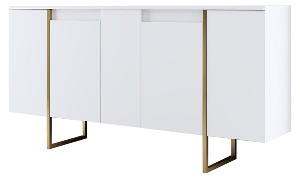 ASIR Skříňka LUXE bílá a zlatá