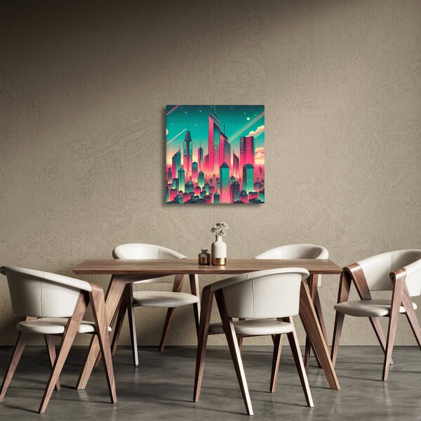 Obraz - Velkoměsto v pop-art stylu (30x30 cm)
