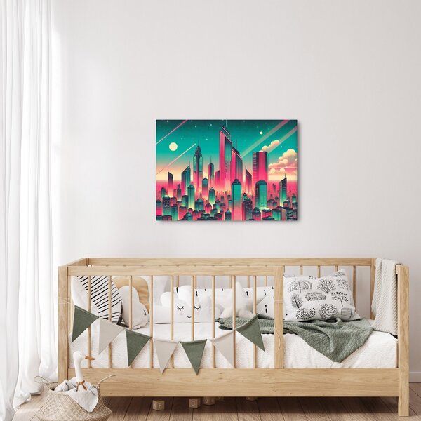 Obraz - Velkoměsto v pop-art stylu (70x50 cm)