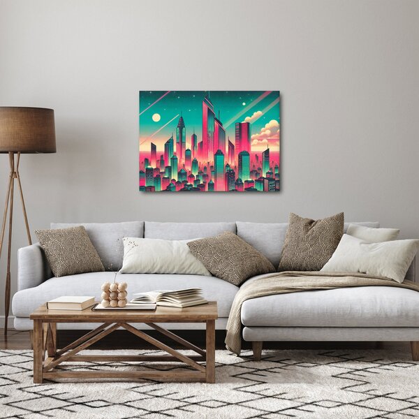 Obraz - Velkoměsto v pop-art stylu (70x50 cm)