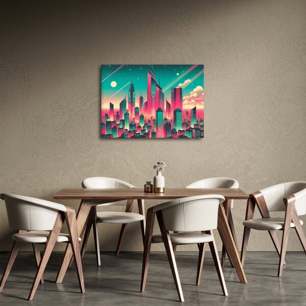 Obraz - Velkoměsto v pop-art stylu (70x50 cm)