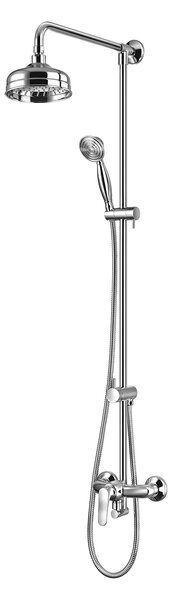 Omnires Art Deco sprchová sada na stěnu s dešťovou sprchou chrom AD5144CR