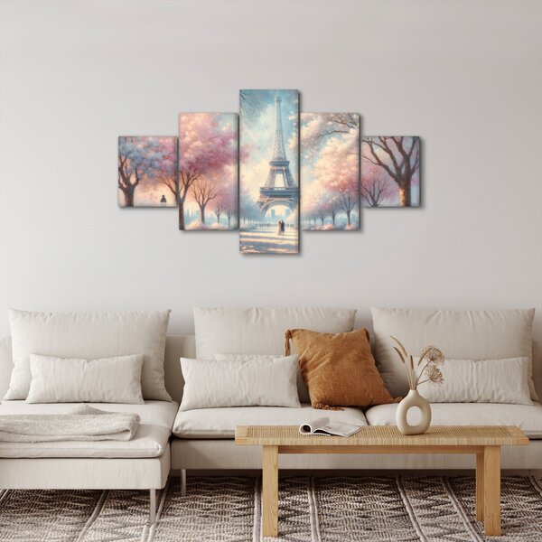 Obraz - Jaro v Paříži (125x70 cm)