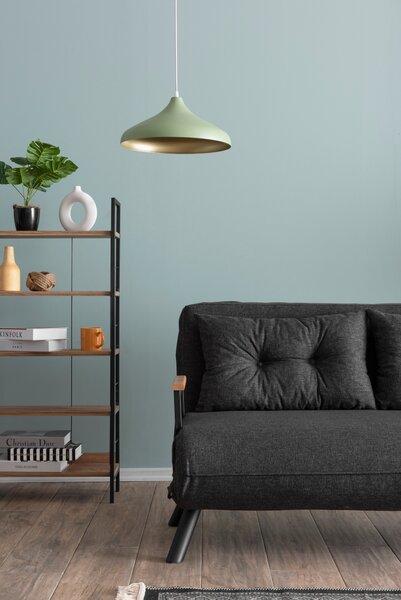 Pohovka futon Sandy (Tmavá šedá). Akce -23%