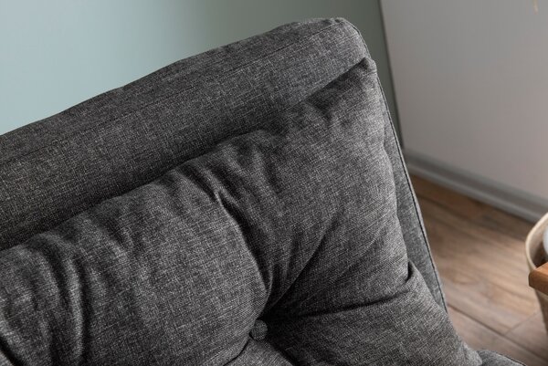 Pohovka futon Sandy (Tmavá šedá). Akce -23%