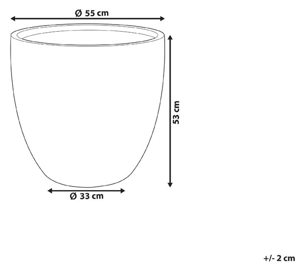 Květináč KANNIA 55 cm Bílá