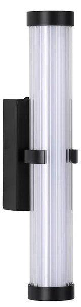 Searchlight 63124-1BK Nástěnné LED svítidlo CLAMP černé 32cm IP44