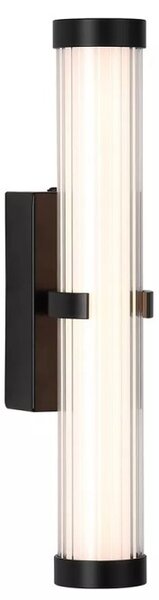 Searchlight 63124-1BK Nástěnné LED svítidlo CLAMP černé 32cm IP44