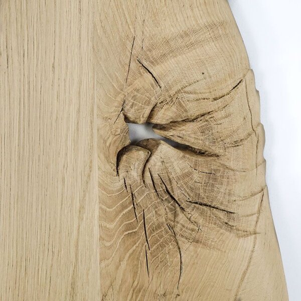 Posuvné dubové dřevěné dveře jednokřídlé ONE BOARD RUSTIC surové