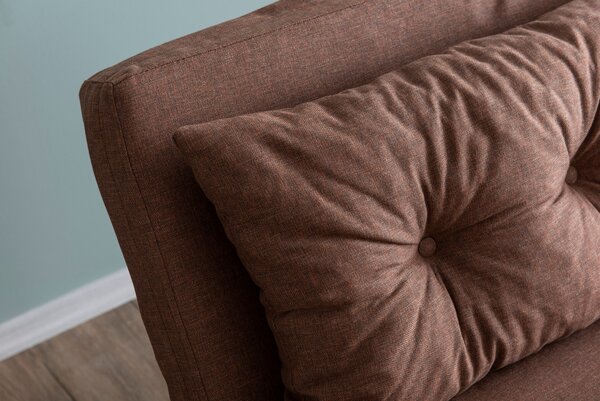 Pohovka futon Sandy (Světlá hnědá)