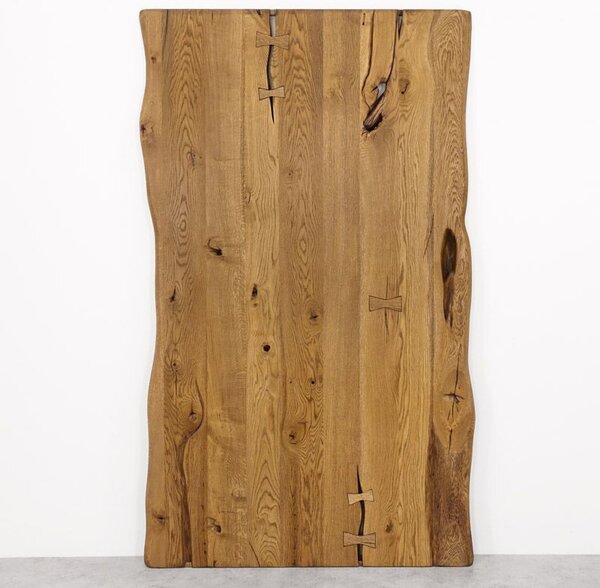 Posuvné dubové dřevěné dveře jednokřídlé ONE BOARD RUSTIC hnědý olej