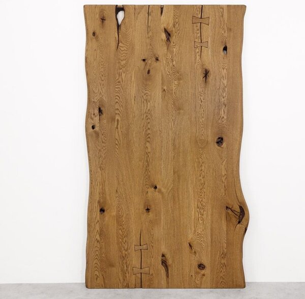 Posuvné dubové dřevěné dveře jednokřídlé ONE BOARD RUSTIC hnědý olej