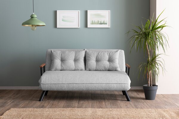 Pohovka futon Sandy (Šedá). Akce -25%
